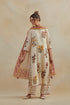 Dia beige printed straight kurta set