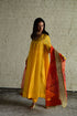 Diagonal orange dupatta