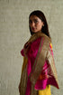 Diagonal pink dupatta