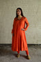 Diana orange kurta with churidar