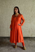 Diana orange kurta with churidar
