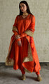 Diana orange kurta with churidar