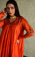 Diana orange kurta with churidar