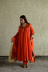 Diana orange kurta with churidar