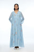 Diplodonta blue embroidered dress