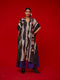 Discover black and grey kaftan