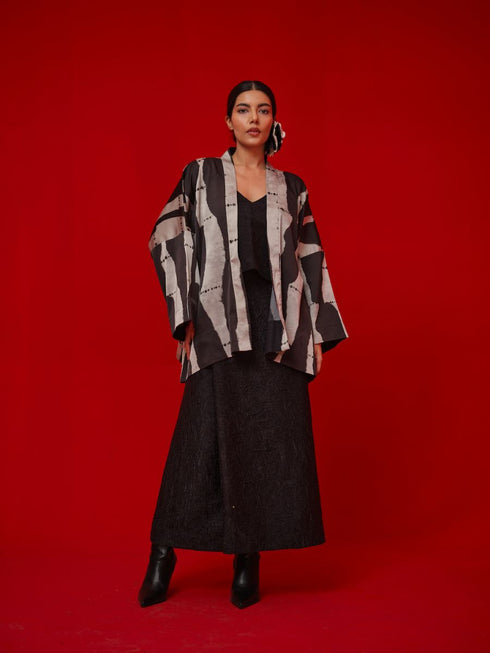 Discover black and grey overlay