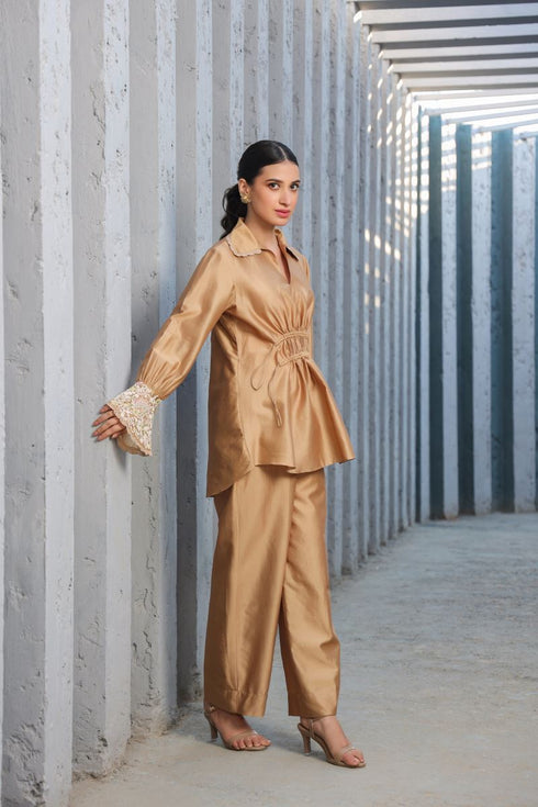 Dori paisley gathered co-ord set