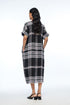 Dumalis black boat neck dress