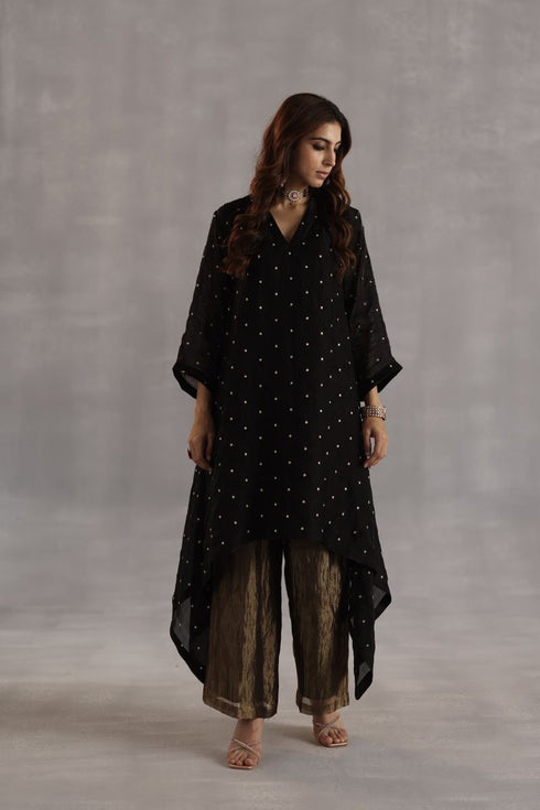 Durbaar jogi black tunic set