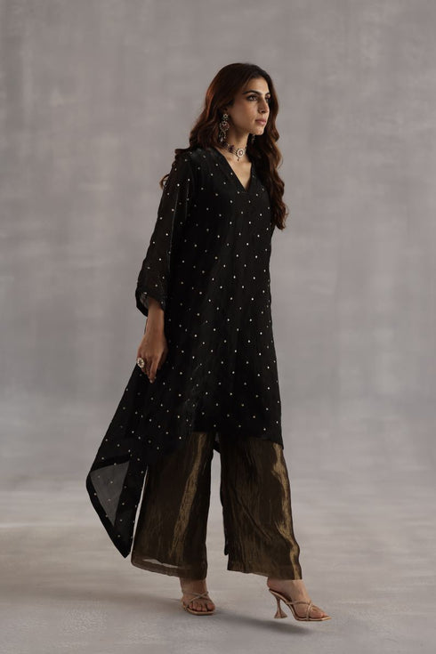Durbaar jogi black tunic set
