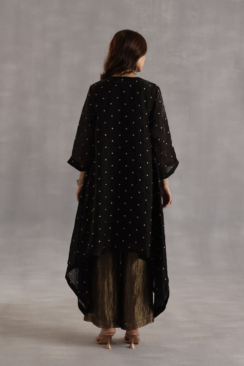 Durbaar jogi black tunic set