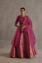 Durbaar malhar magenta lehenga set