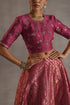 Durbaar malhar magenta lehenga set