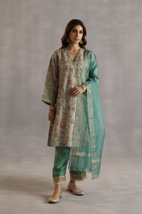 Durbaar marwa multicolor kurta set