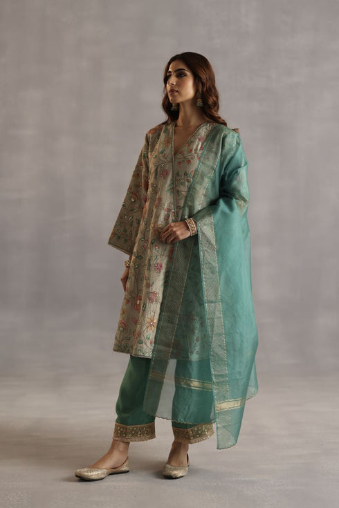 Durbaar marwa multicolor kurta set
