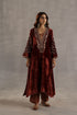 Durbaar minar garnet kurta set
