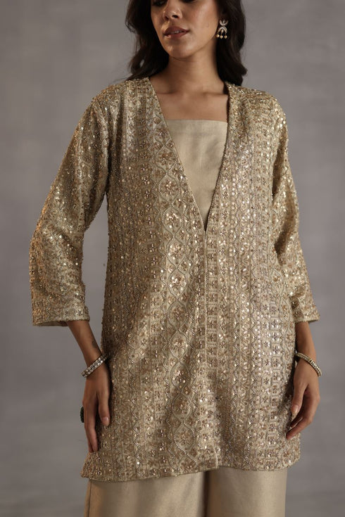 Durbaar miri gold tunic set