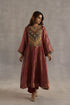 Durbaar navratna garnet kurta set