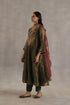 Durbaar navratna olive kurta set