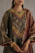Durbaar navratna olive kurta set