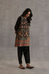 Durbaar yaman black kurta set