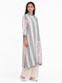 Multicolor embroidered shirt tunic