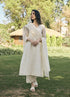 Ecru embroidered kurta set