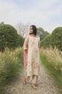 Ecru floral applique kurta set
