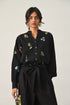 Eglantyne black panelled shirt