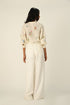 Eglantyne ivory panelled shirt