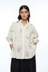 Eglantyne ivory panelled shirt