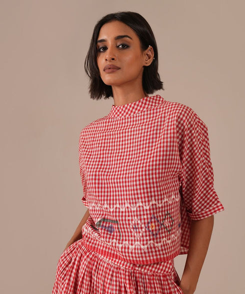Ember shore top with skirt