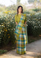 Entwined checkered sari