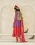 Faith lime green and tropical coral dupatta