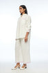 Fargesiana ivory collared shirt