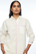 Fargesiana ivory collared shirt