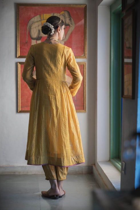 Faridkot disha haldi yellow kurta