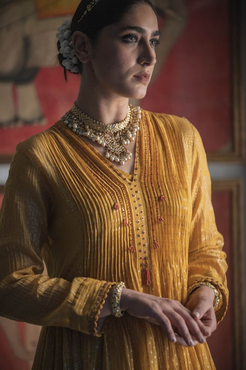 Faridkot disha haldi yellow kurta