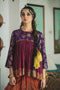 Faridkot guleri multicolor jamun purple kedia top