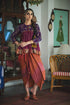 Faridkot guleri multicolor jamun purple kedia top