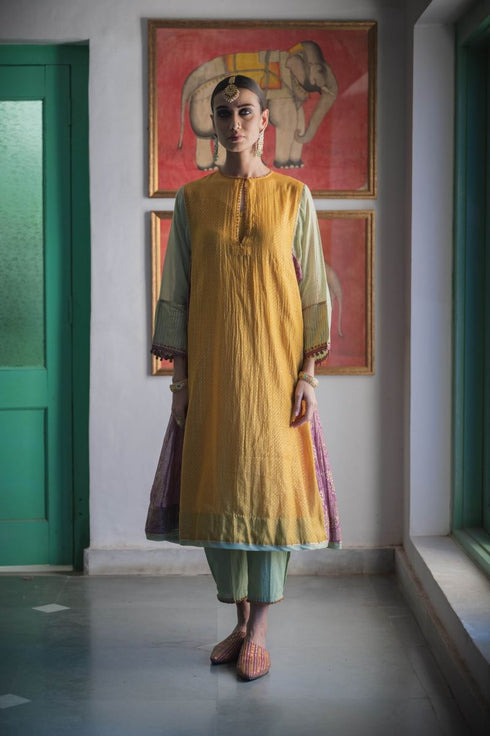 Faridkot ranjha multicolor kurta