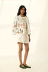Farreri ivory peplum jacket