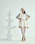 Ferdous ivory short anarkali with farshi salwar and dupatta