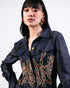 Fitted embroidered jacket with flared pants
