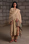 Fleur beige dupatta