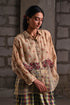 Fleur beige pintuck shirt