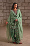 Fleur blue farshi salwar