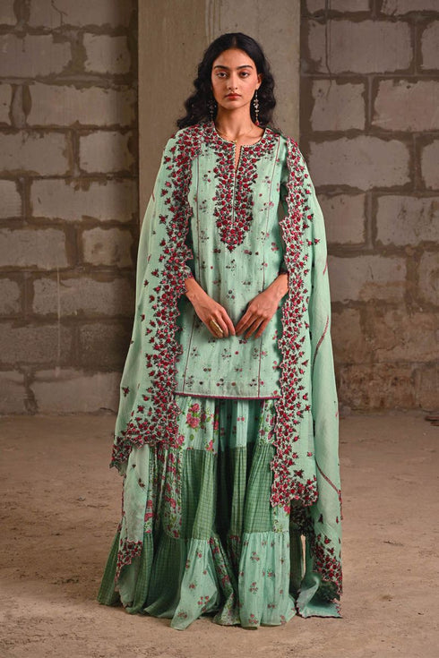Fleur blue gharara