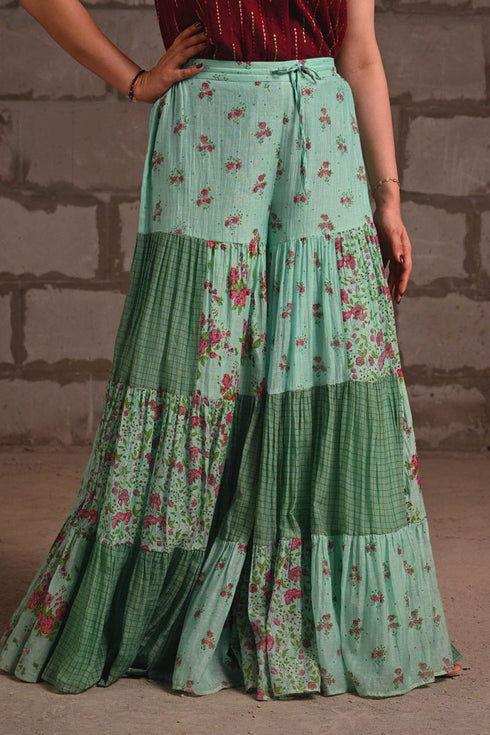 Fleur blue gharara